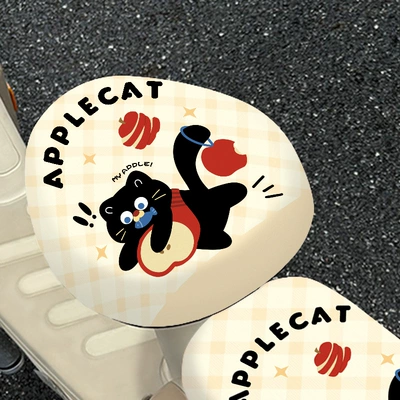 Electric car cushion Cushion Cover High Elastic Waterproof - front-seat-cushion-apple-cat