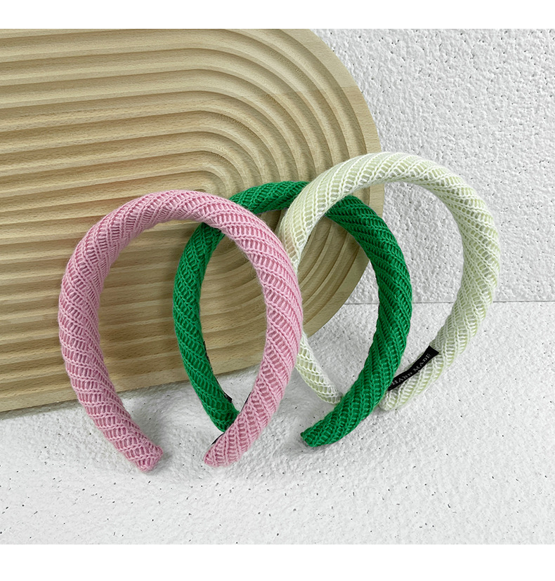 Fashion Solid Color Sponge Hair Band 1 Piece display picture 2