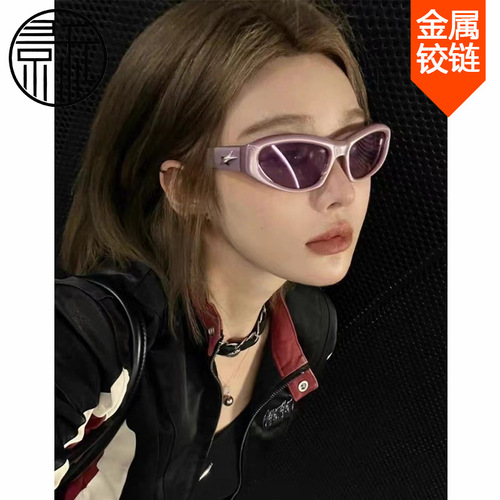 New GM Sunglasses  Cyberpunk Futuristic Style Sun Glasses Hot Girl Niche Xiaohongshu Same Style Glasses Wholesale