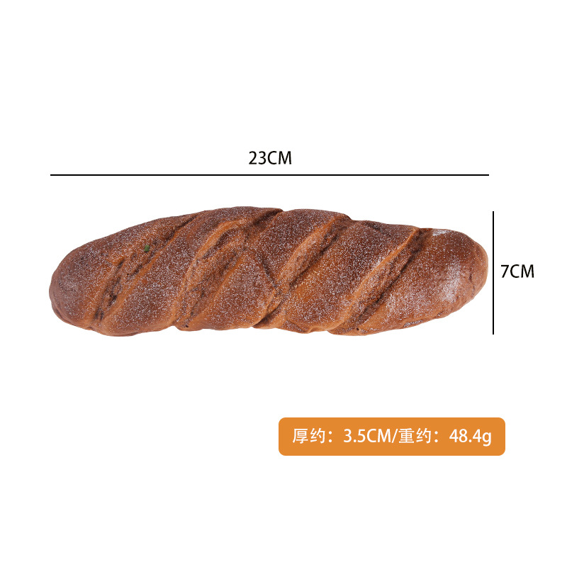 Entrega de una sola pieza PU falso pan decoración de la boda modelo de decoración de la habitación accesorios largo francés palo modelo de simulación de pan