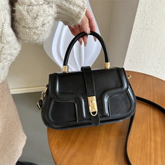 純色簡約時尚百搭ins小包包女2024春季新款洋氣單肩斜挎包小方包