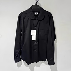 CDG KZYU 25春夏新款纯棉基础娃娃领长袖衬衫宽松开衫上衣女款潮