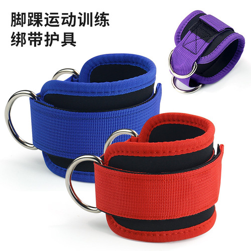 Dragon frame ankle strap for glute and thigh strength fitness training equipment with tension rope assist band