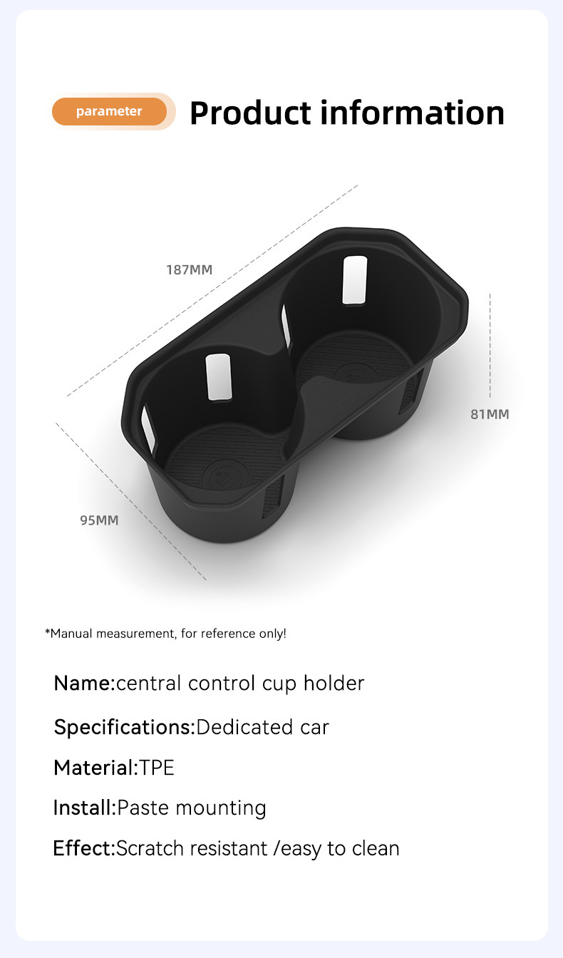 Suitable for 26 models of Toyota C-HR, this center console cup holder cover and CHR protective anti-slip mat is a specialized car accessory for modification