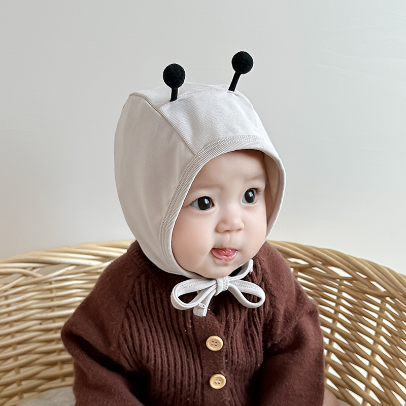 Sombreros para oídos de bebé primavera y otoño extranjero lindo lindo pequeño tentáculo gorro de lazo 0 - 1 años gorro de bebé super lindo
