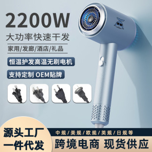 Hair dryer household negative ion cold and hot air does not hurt hair salon hair dryer high-power high-speed hair dryer wholesale