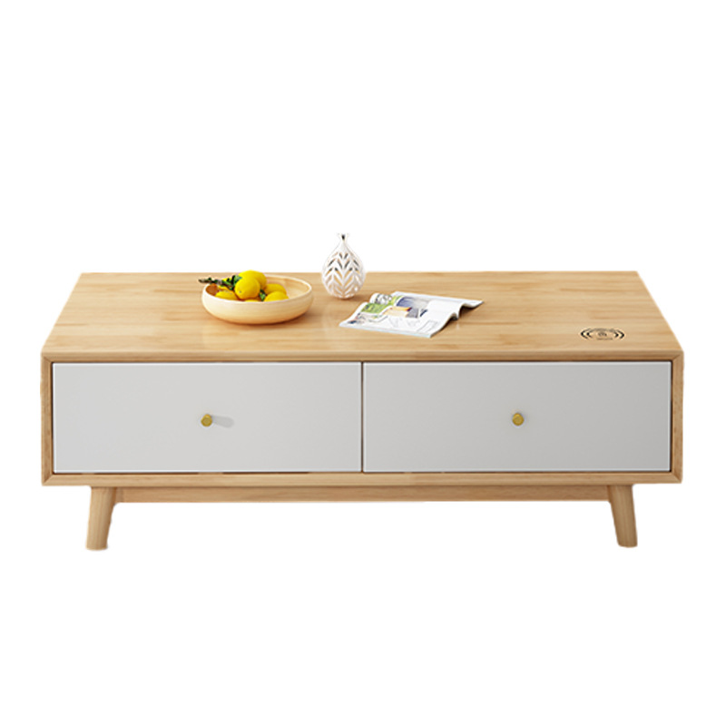 Madera maciza nórdica TV gabinete mesa de café combinación moderna minimalista hogar sala de estar gabinete de piso pequeño apartamento de pared de fondo