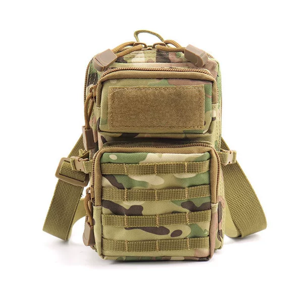 Outdoor Multifunctional 7inch Portable Mini 3P Small Bag, Wear-Resistant, Waterproof, Multifunctional Tactical Camouflage Mobile Phone Waist Bag
