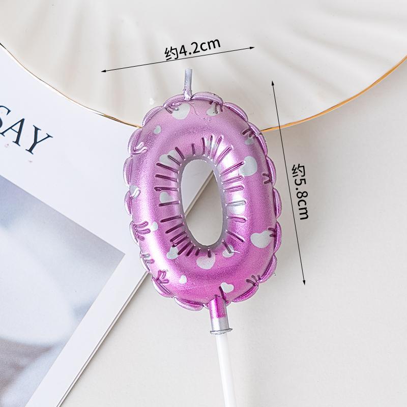 Ins velas de cumpleaños coreanas horneado pastel decoración decoración globo vela digital complemento vela rosa vestir