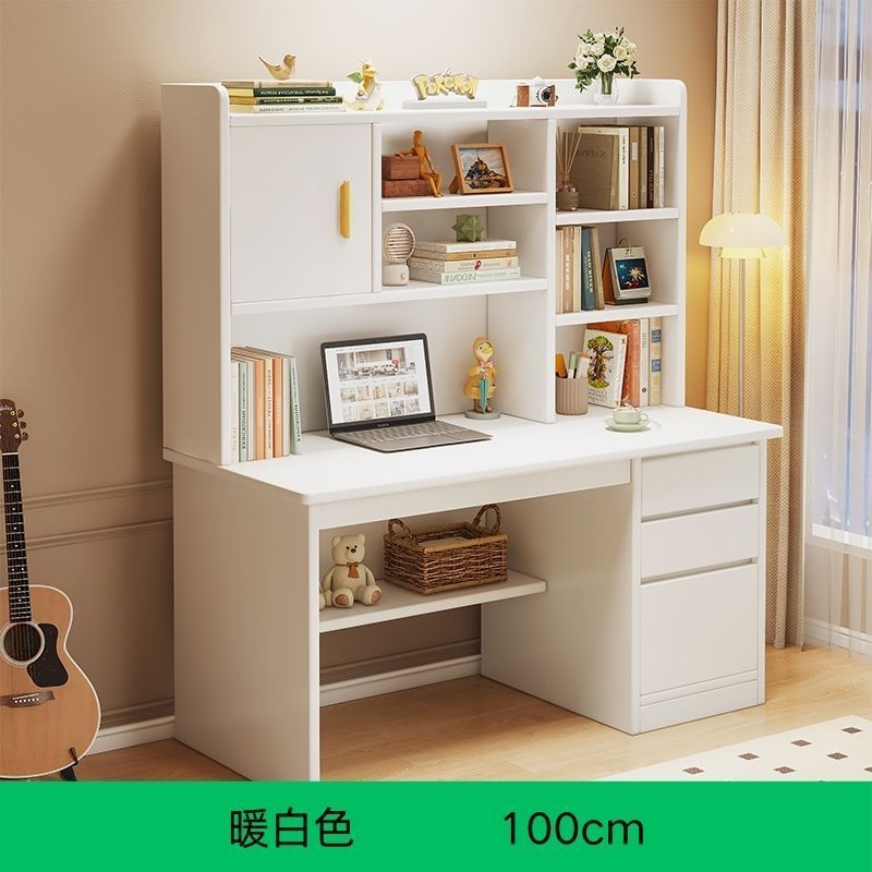 [캐비닛 도어가 있는 밀도 보드] 따뜻한 흰색 100cm