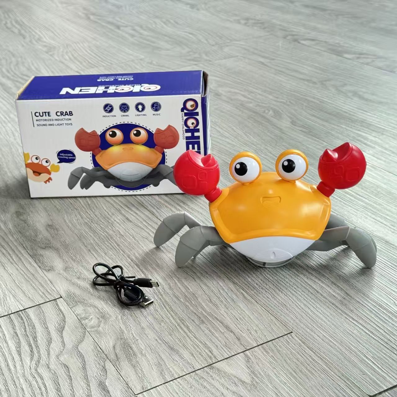 Escape Cangrejo Rastreando Juguetes eléctricos Puzzle 1 - 12 años Bebé cabeza alta ejercicios para cantar y bailar niños