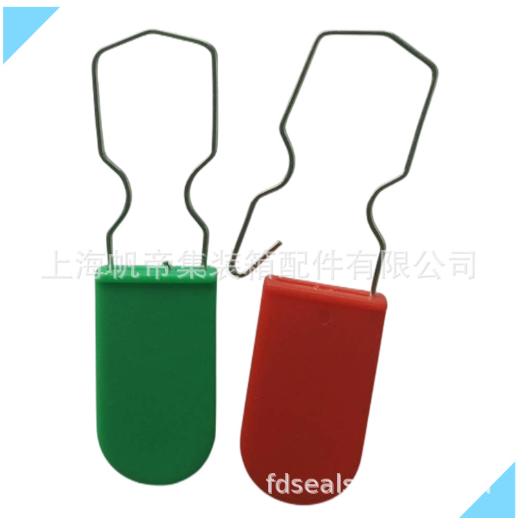 厂家直供塑料挂锁封条塑料电力铅封样衣锁扣挂签一次性钢丝施封锁
