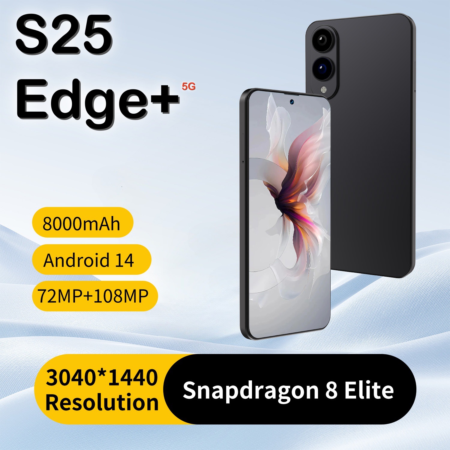 热销款跨境手机S25 Edge+安卓手机7.3大屏16+1T智能手机可代发