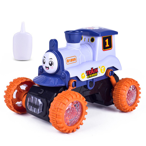 New children's toy smoking train electric creative swing stunt steam simulation model locomotive