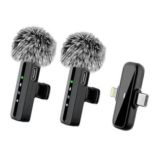 Cross-Border New Model Private Model Wheat Wireless Lavalier Microphone Universal One-To-Two Radio Microphone Live Broadcast Microphone