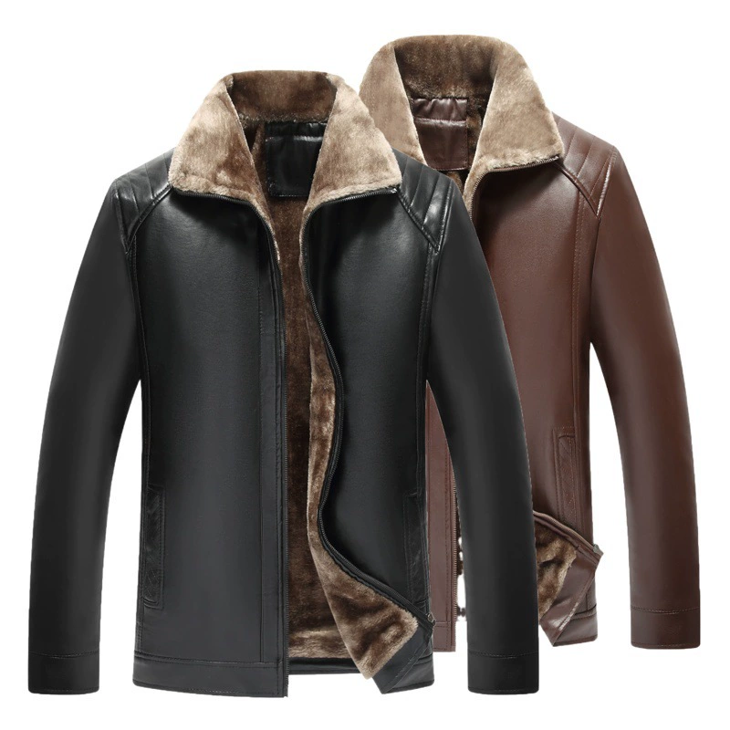 Новая меховая мужская кожаная куртка «все в одном» среднего и пожилого возраста, прямые продажи с фабрики, кожаная куртка Tujianghu оптом