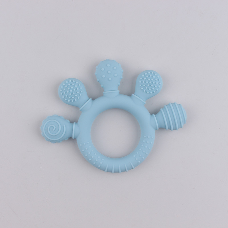 Amazon explosión material de silicona dentín de palma pequeña dientes molares resistentes a la comida mano de silicona mordida alegría tranquila campana