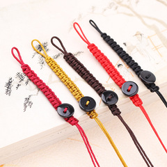 汽車鑰匙扣繩72號錦綸雙平結編織繩批發手工編織短款文玩飾品素繩