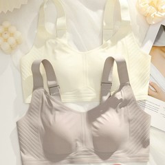 大きな胸を小さくする女性用下着、夏用極薄シームレスウサギ耳大きいサイズ夏用胸縮小・垂れ防止ブラジャー