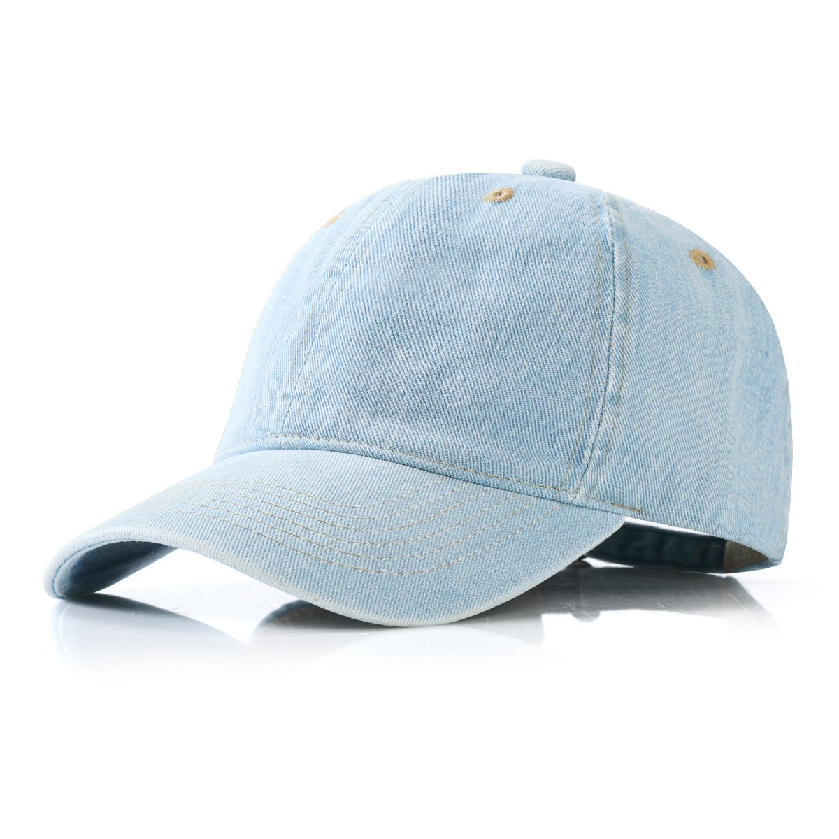 Gorra de béisbol vaquera para parejas en stock, protección solar para primavera/verano, estilo urbano versátil, ideal para viajar entre Europa y Estados Unidos._voghion.com