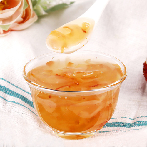 Lychee jam 1.3kg containing pulp and grains milk tea fruit milk tea shop special raw materials meaty powder lychee pulp jam