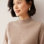 宽松显瘦秋冬半高领毛衣
