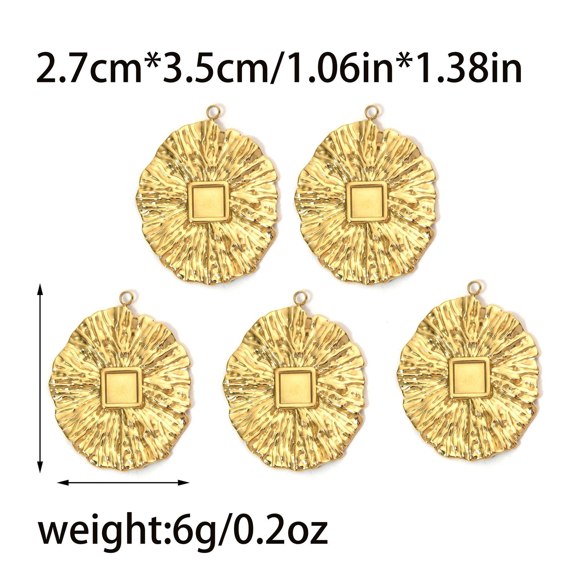Flower, Bow Knot Pattern All Seasons Season 1 Piece 304 Stainless Steel Flower Bow Knot Pendant