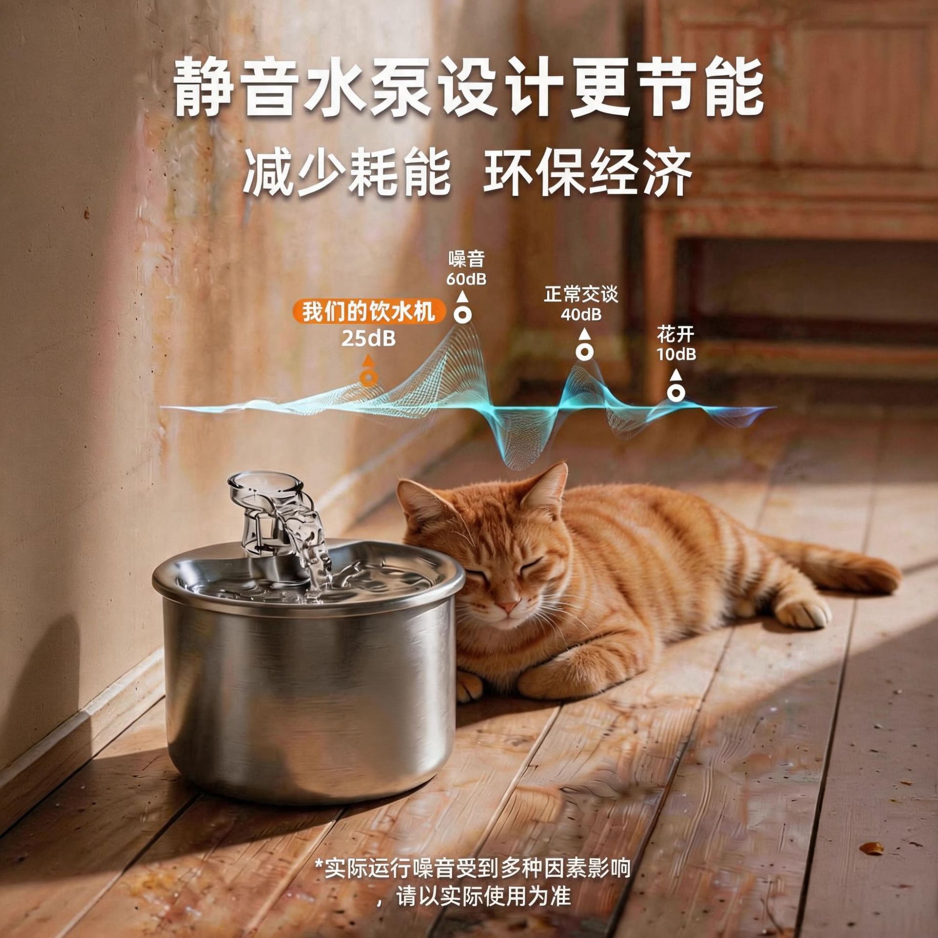 Acero inoxidable para gatos bebedor de agua para mascotas circulación automática filtración de flujo de agua silenciosa boca no húmeda bebedor de agua tazón de agua image 4
