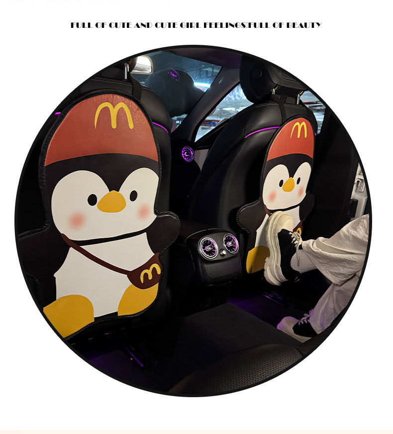 M Penguin Car Anti-Kick Pad Universal Rear Seat Back Anti-Dirty Protective Pad Car Rear Protective Pad Anti-Pad