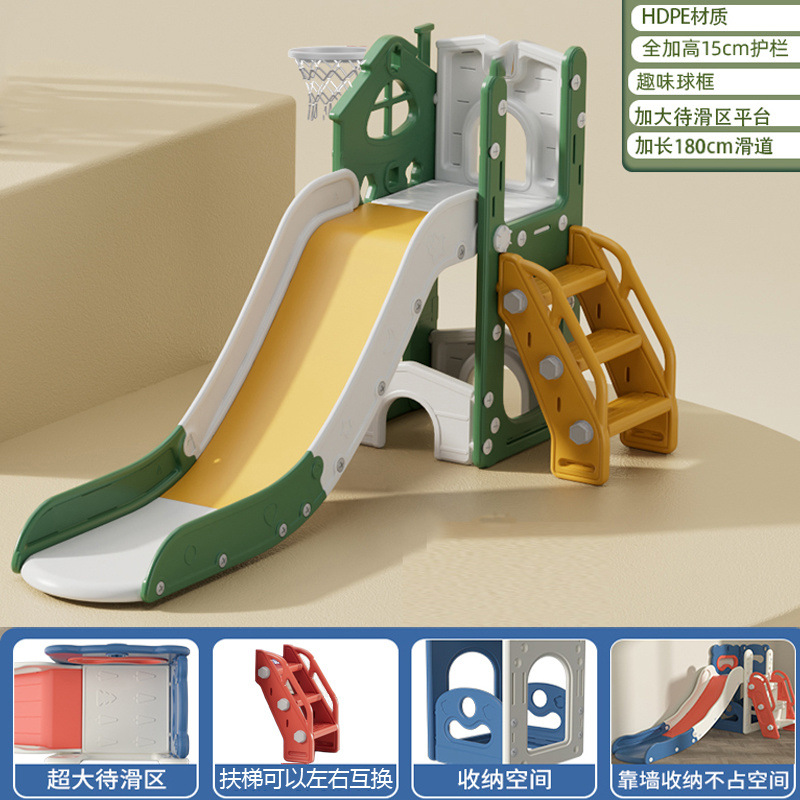 Slide para niños domésticos interiores de 2 a 10 años Baby Slide Swing 2 en 1 Family Playground multifuncional