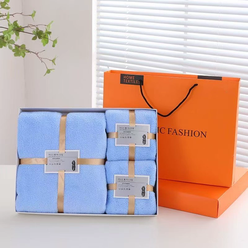 Coral bath towel, custom-made, increased thickness, Birthday gift