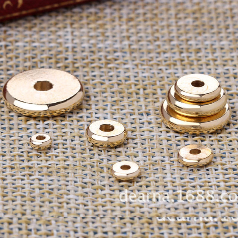 Directo de fábrica latón Xizango espaciador cobre puro espaciador cuentas de color natural junta de latón