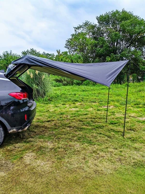 sun protection, silver-coated black vinyl | Avtomobil yan çətirləri