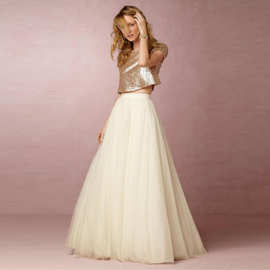 5层网纱森系街拍半身裙齐地舞台演出走秀纱裙新娘DIY女士搭配长裙