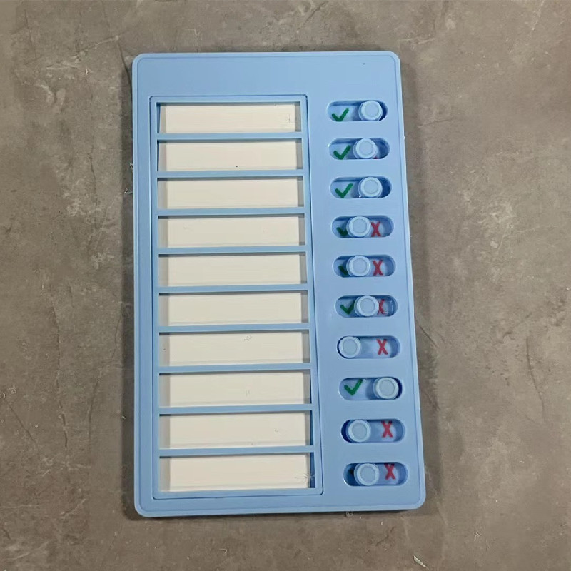 子供の自律カードを打つ車の便箋の伝言のプラスチックの検査計画表はメモのスケジュールのマネージャーを交換します。|undefined