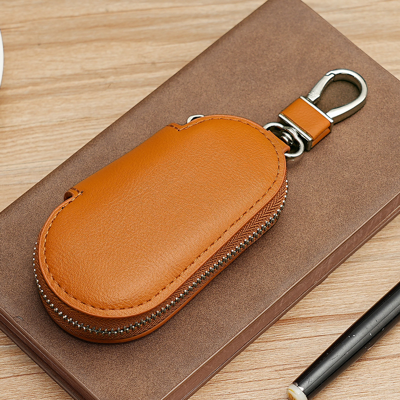 Moda transfronteriza de viaje de negocios bolsas de llaves de automóviles modelo universal para hombres y mujeres bolsas de llaves de cuero mini bolsas de llaves