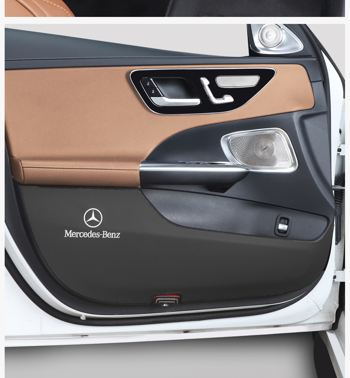 24 Models of Mercedes-Benz New E-Class E300L Door Seat Back Anti-Kick Pads, Car Interior 260L Accessories Modified for Decoration W214 Anti-Slip