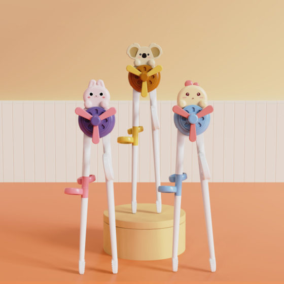 Jiayi Beibi Children's Tableware Wholesale Baby Practice Chopsticks Learning Chopsticks Baby Chopsticks Trainer Food Supplementary Tools