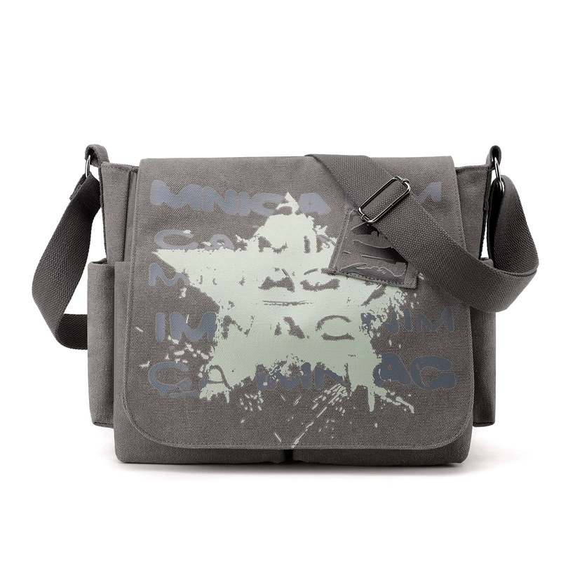 Shoulder bag for leisure, cloth capacious backpack, one-shoulder bag