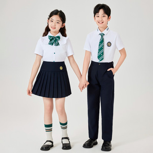 Primary School Students' College-Style School Uniforms, Kindergarten Uniforms, Summer Clothes, Children's Day Chorus Performance Clothes, Performance Clothes, Class Uniforms