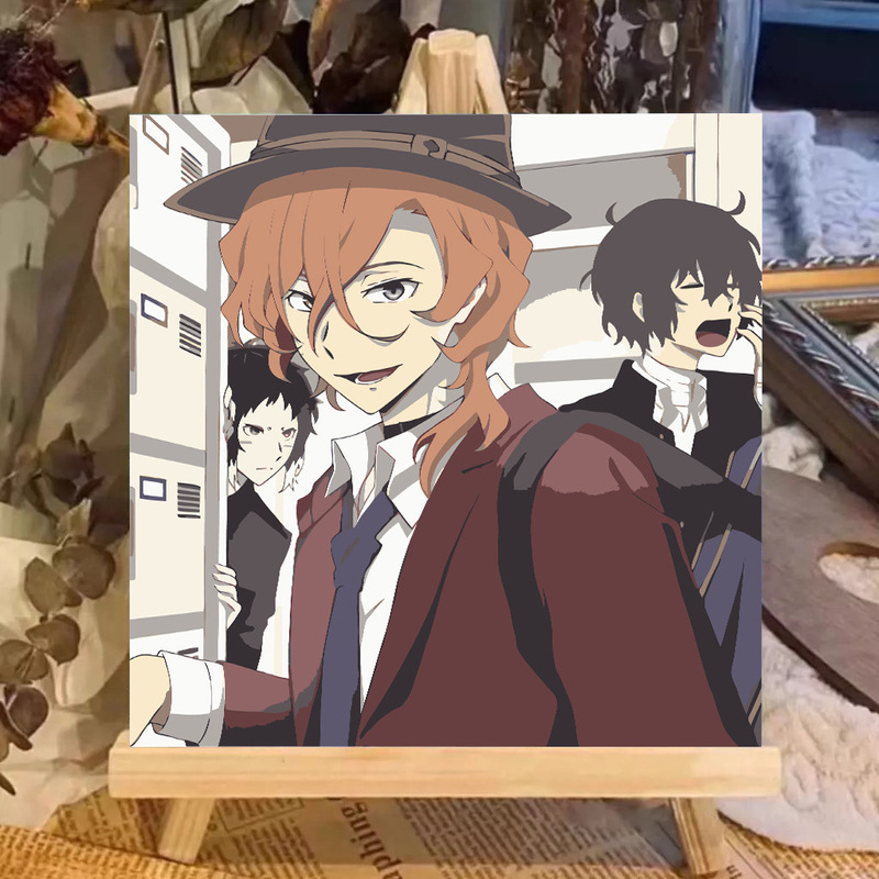 宮崎駿デジタル油絵DIY手描きぬりえ夏目友人帳ポニョ二次元アクリル画インスタ風|undefined