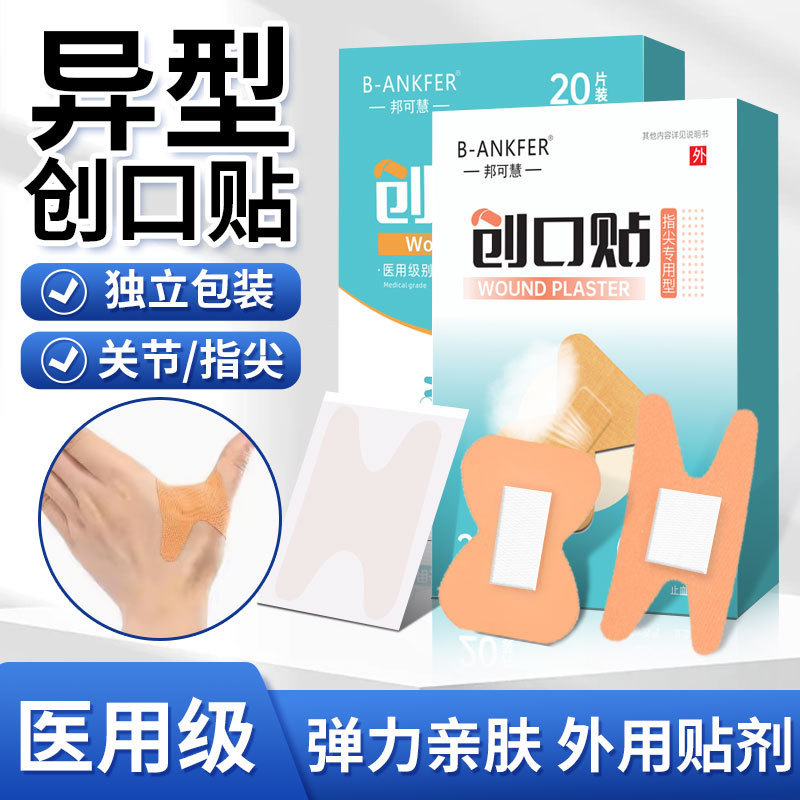 Home medical breathable wear-resistant band-aid for finger