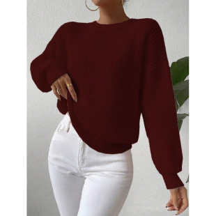 N 41122 Soft thick crew neck sweater ܛŴ�Ӻ�A�Ië��