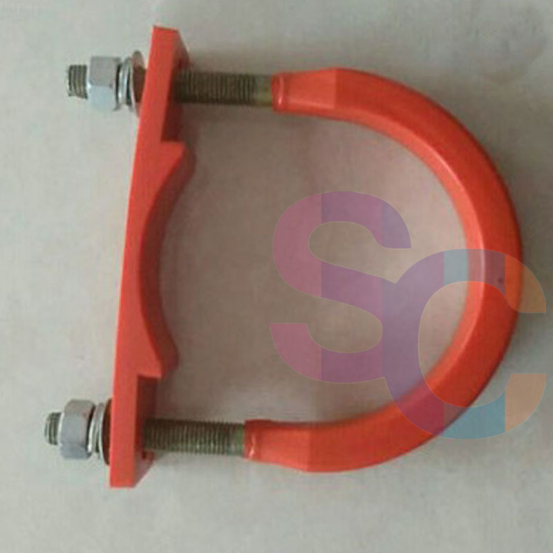 泵管固定U型管卡 混凝土泵管支架DN150聚氨酯U型卡 输送管托U型卡-阿里巴巴