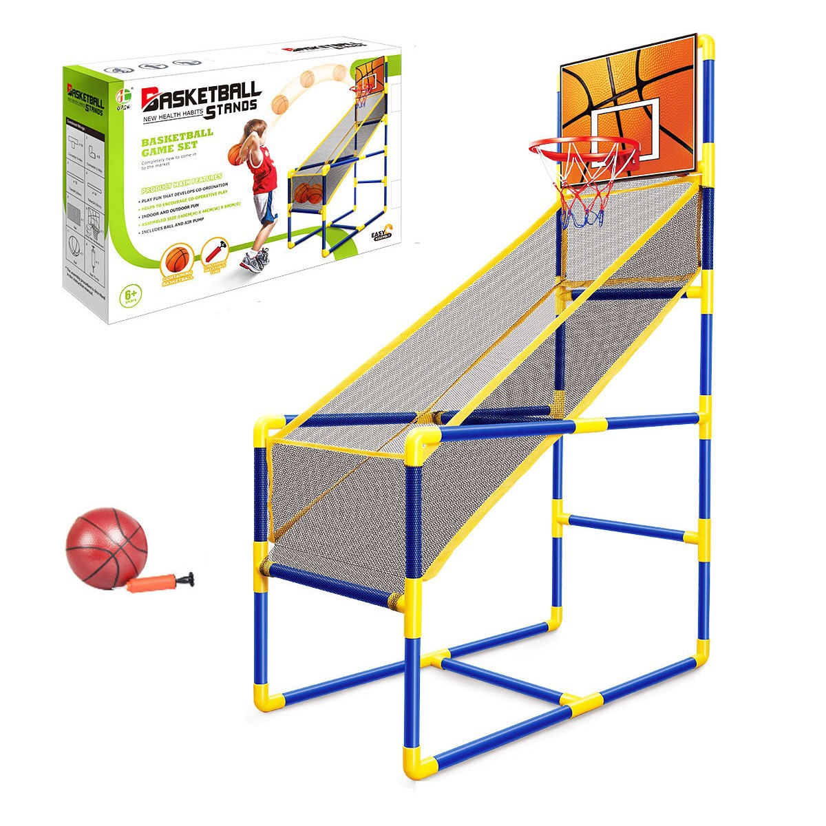 跨境亚马逊儿童可升降投篮机家用篮球框架室内男女孩运动玩具批发