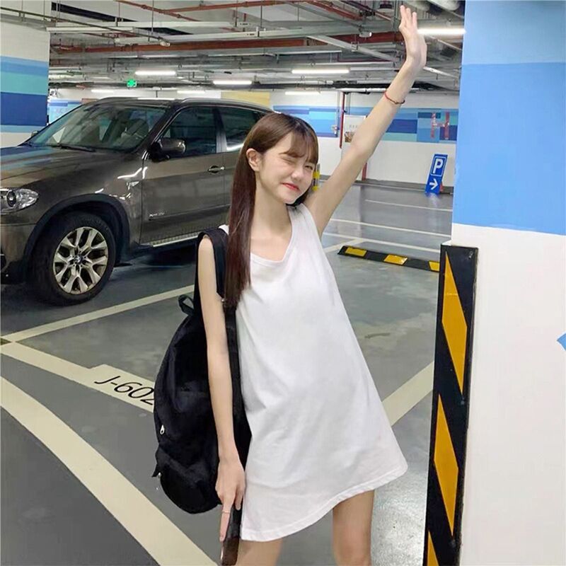 chubby girl Plus Size 150.00kg Mid-length Vest Women's Summer Loose Sweet and Hot Inner Wearing Sleeveless Base Shirt for Women chubby girl Plus Size 150.00kg Mid-length Vest Women's Summer Loose Sweet and Hot Inner Wearing Sleeveless Base Shirt for Women