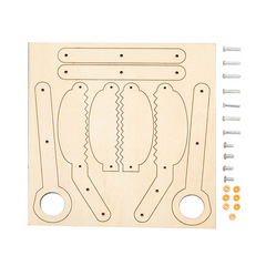 Physical STEAM education for primary and secondary school students, Crocodile Clips Technology DIY scientific experiment material kit, toy