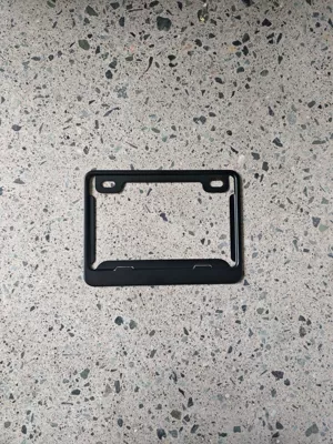 Domestic Motorcycle Aluminum Alloy Hollow License Plate Frame (License plate holder/license plate holder) - black