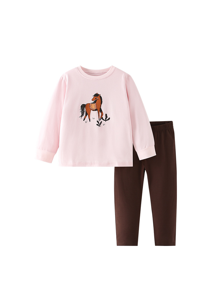 En stock malwee niñas traje otoño nuevo europeo y americano de los niños de desgaste de la casa casual estilo occidental traje de dos piezas para niños