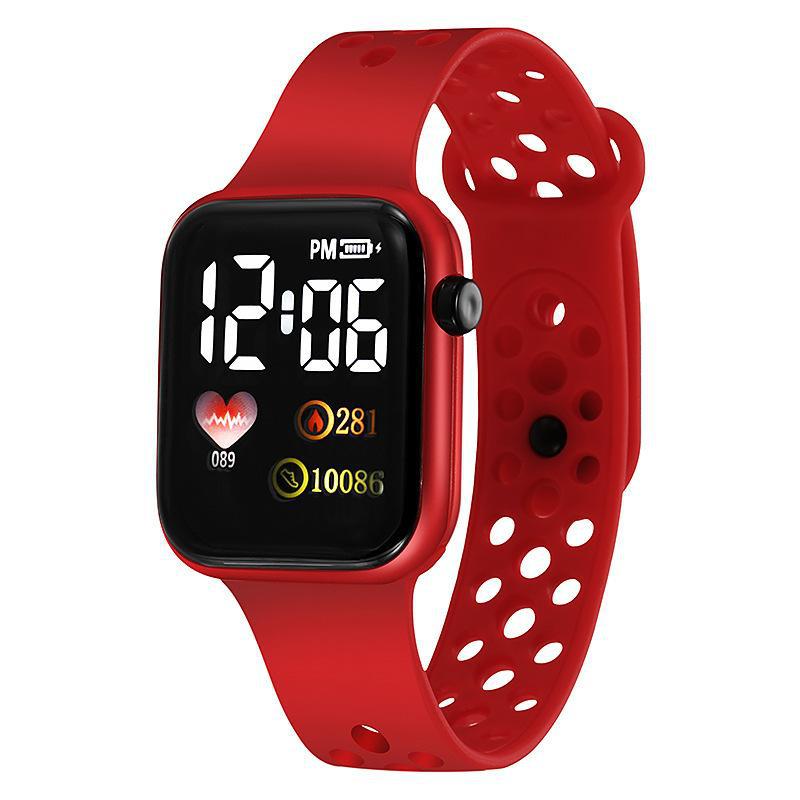 2022 nuevo reloj electrónico LED C001 Arco Iris cuadrado Apple impermeable digital moda deportes estudiante electrónica